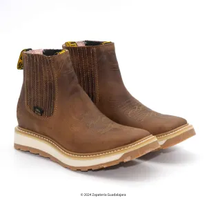 6" WIDE SQUARE SOFT TOE DOUBLE DENSITY SOLE VOLCANO HONEY PULL UP LEATHER WORK BOOT -1071