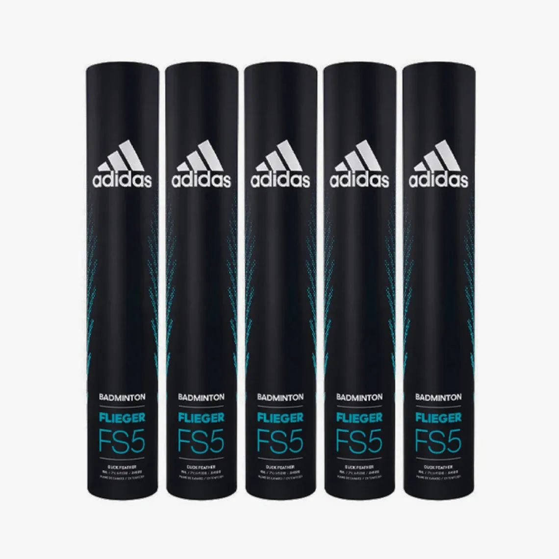 Adidas Flieger FS5 (Speed 75) Badminton Feather Shuttlecock (Pack of 5)