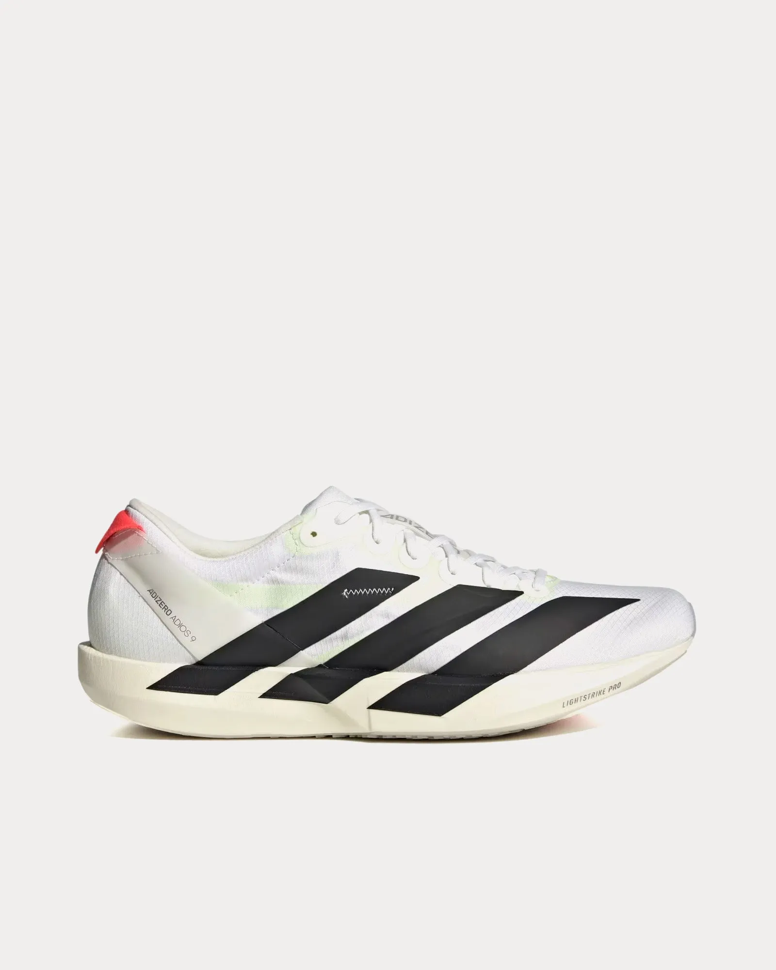 Adizero Adios 9 Cloud White / Core Black / Silver Metallic Running Shoes