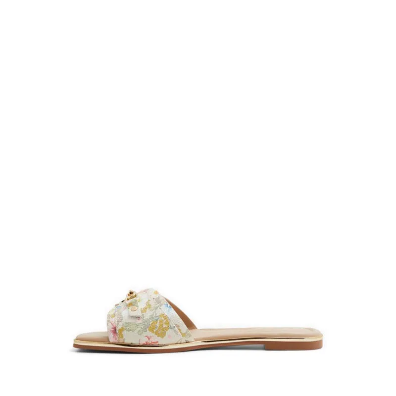 Alamassi Flat Sandals - Beige Overflow