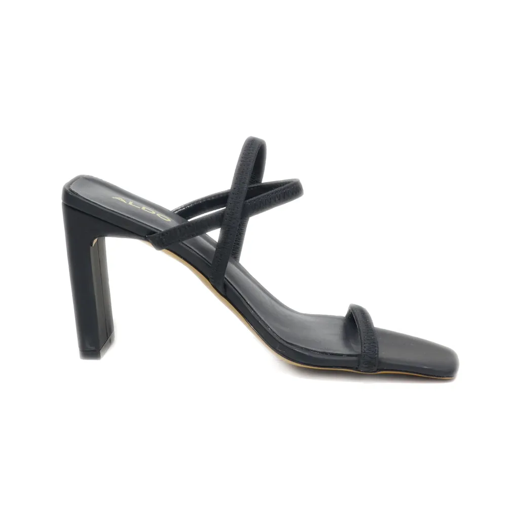 Aldo High-Heel Sandals Fabric Black Colour For Women