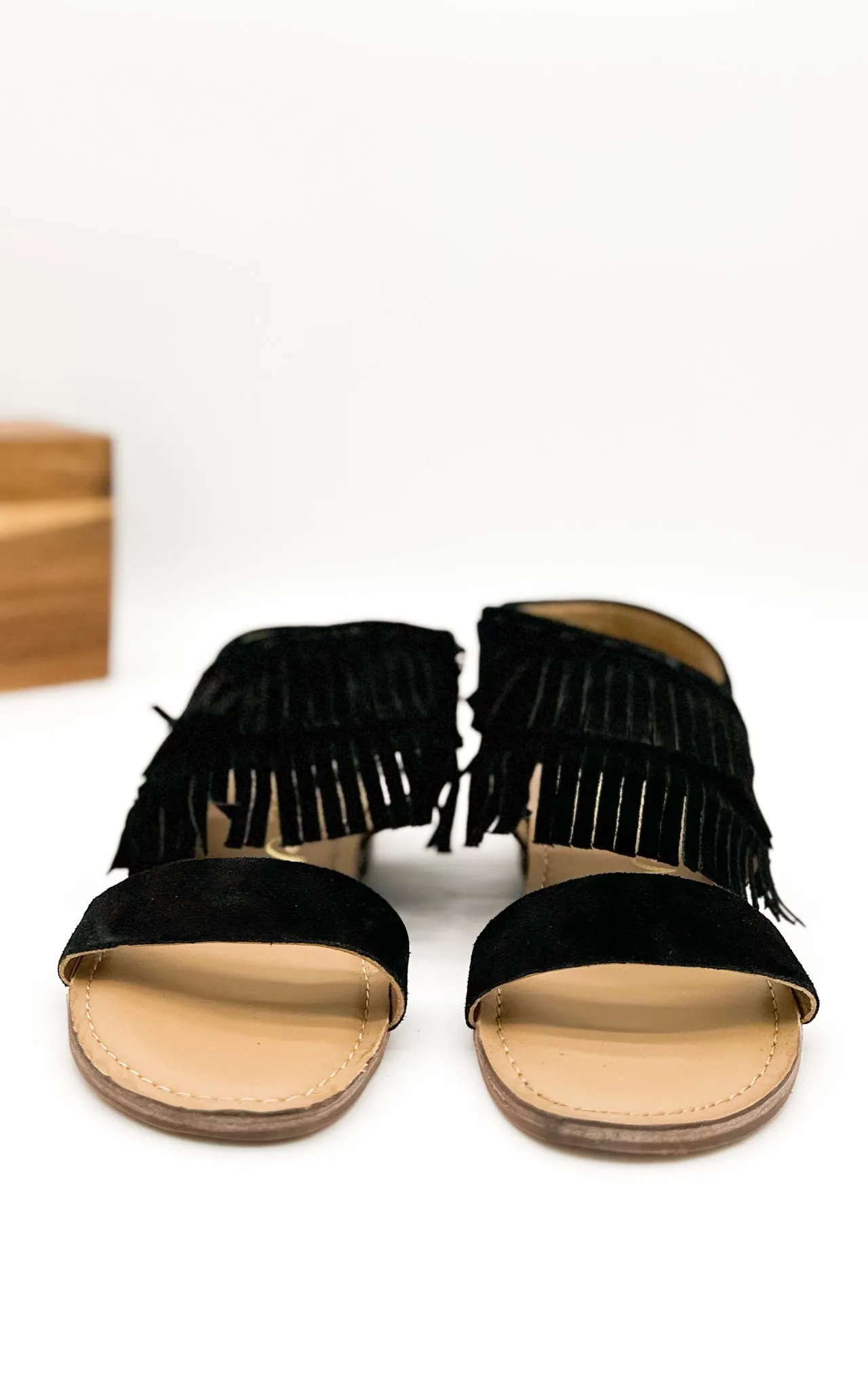 Fringe Star Sandal in Black (Online Exclusive)
