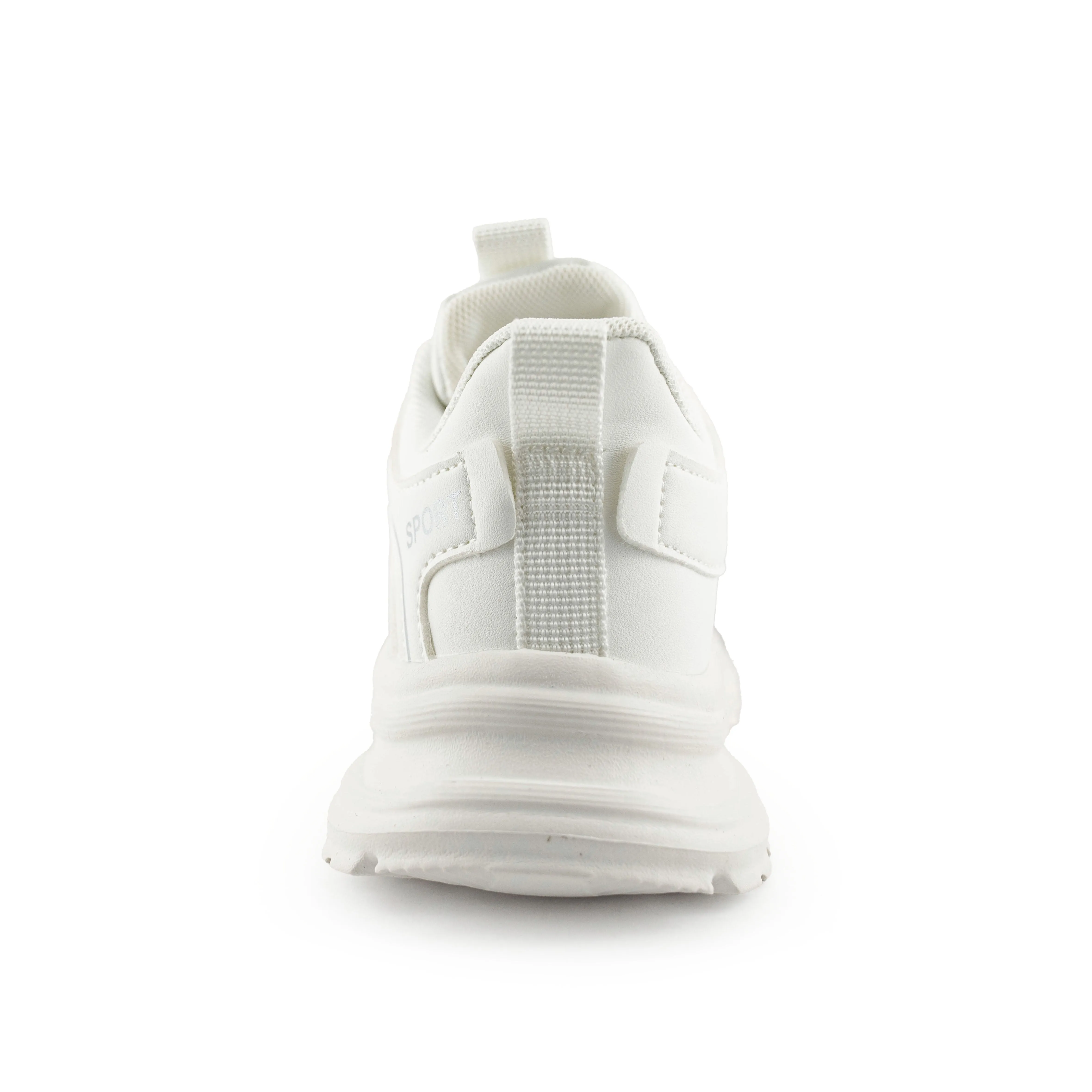Kids' Unsex Rotary buckle Sneakers - A28666 White