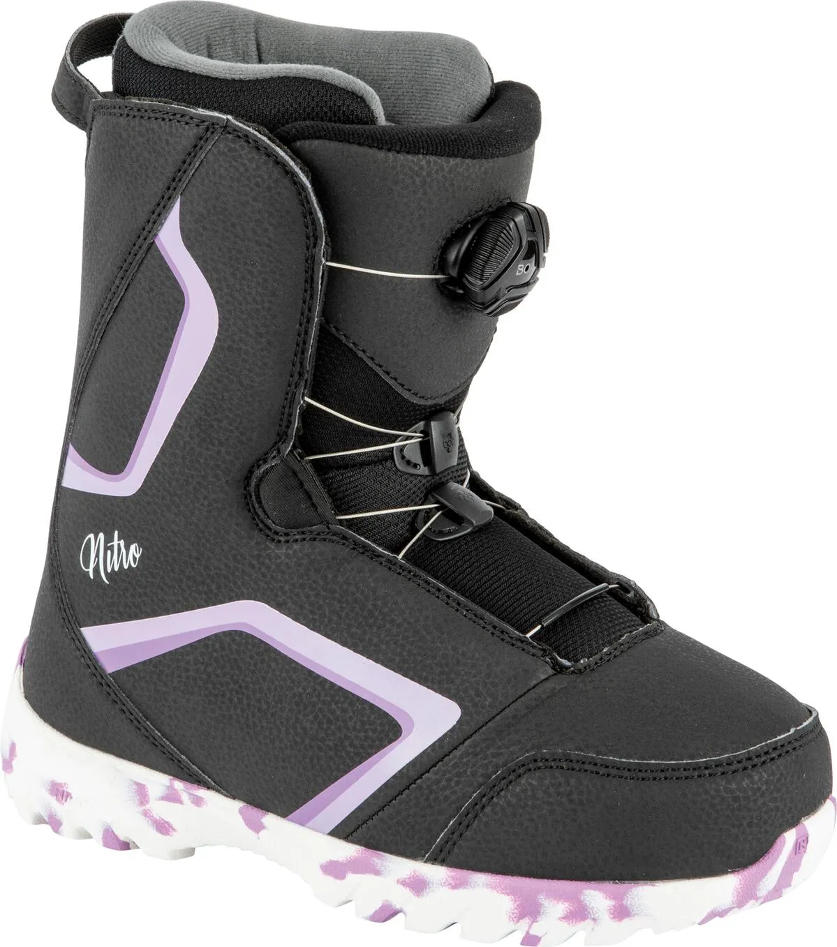 Nitro Droid Boa Black Two Tone Purpule/White 2022