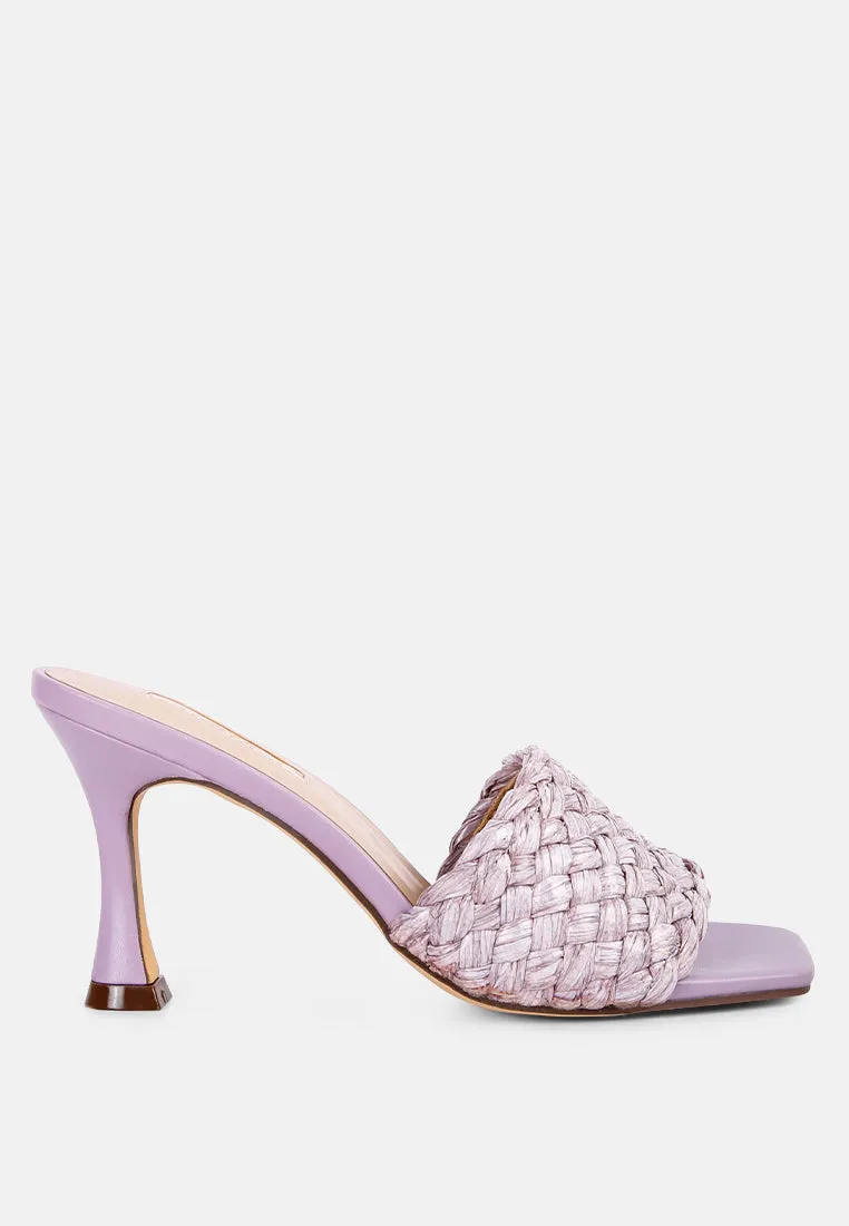 ny tour braided strap heeled sandals