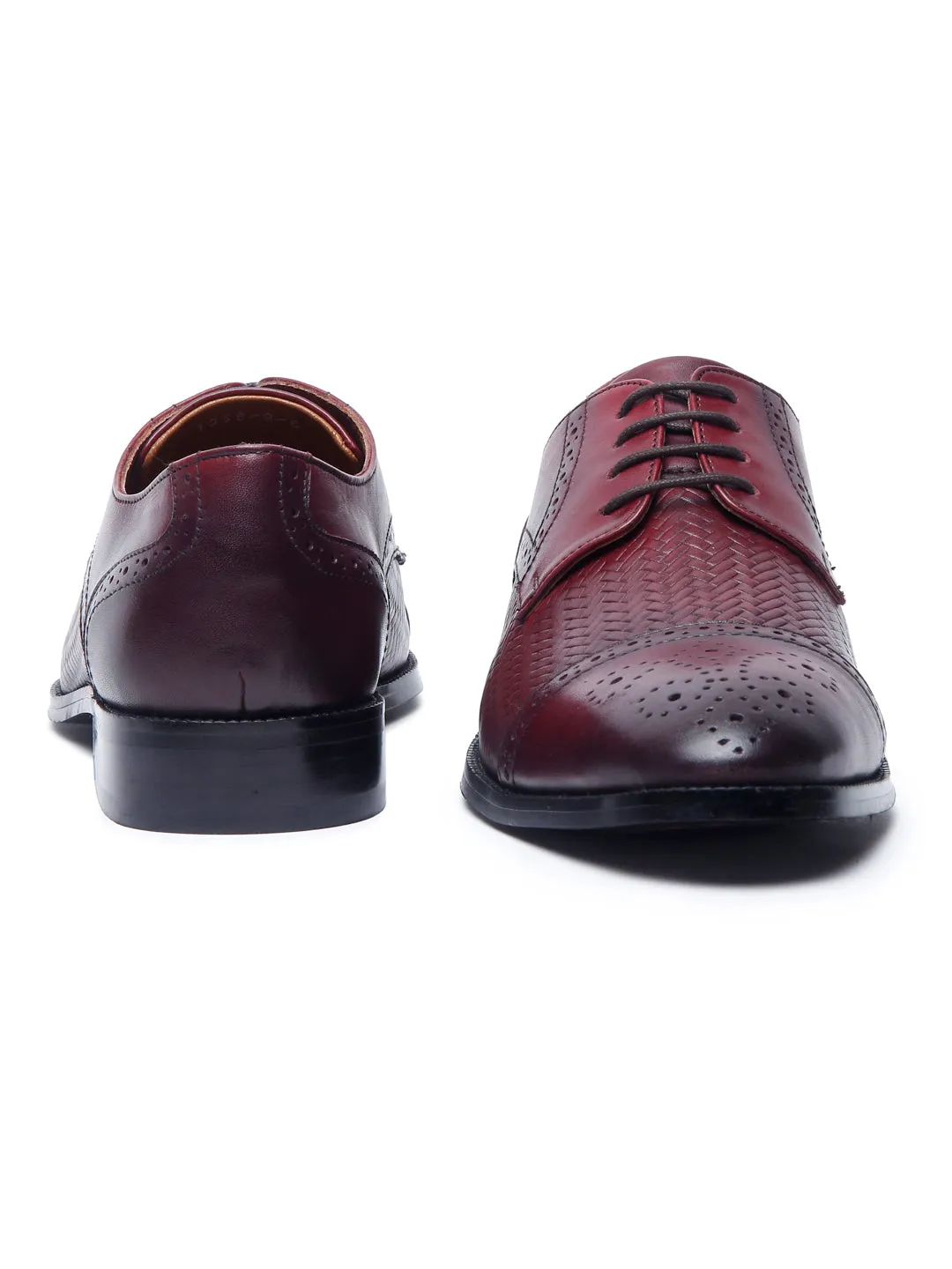 Rosewood Handmade Premium Italian Leather Weaved Oxfords