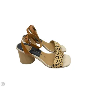 Sandals Heels Block By Dolce Vita In Tan, Size: 6