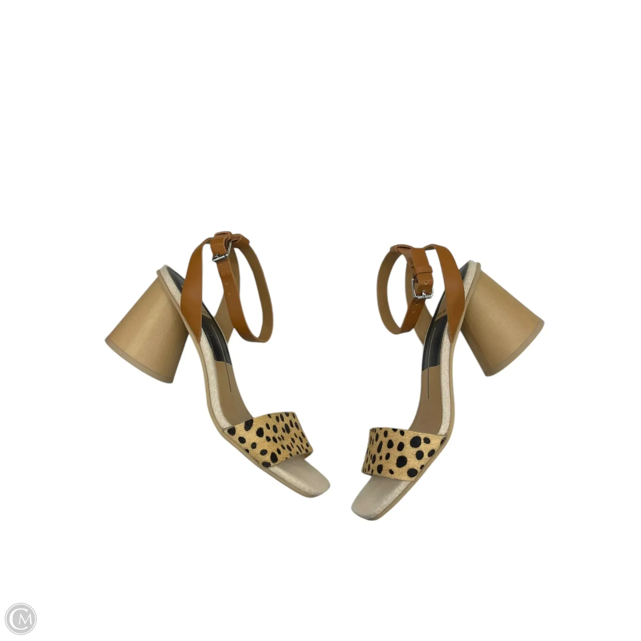 Sandals Heels Block By Dolce Vita In Tan, Size: 6