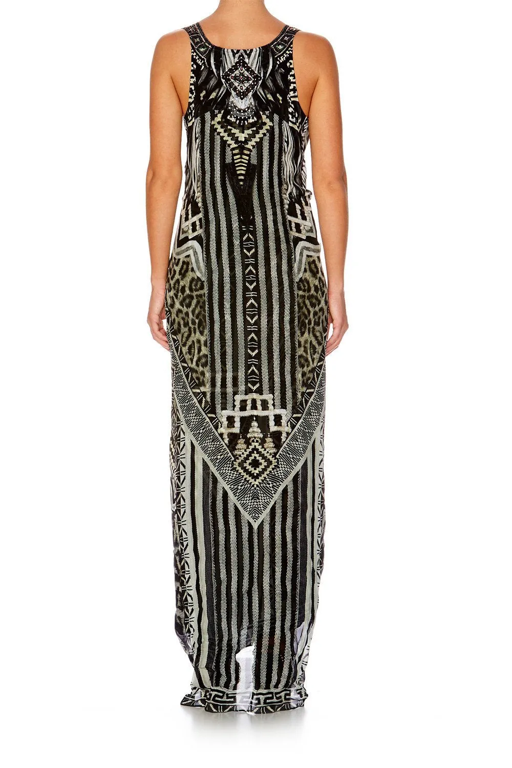 TIE FRONT MULTIWEAR DRESS TRIBAL THEORY