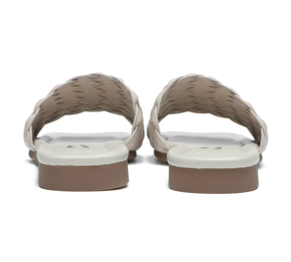 Women Flats Open Square Toe Woven Sandals Taunia