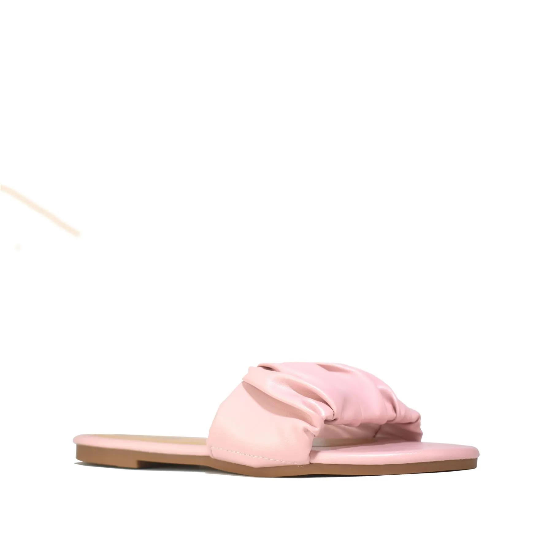 Women Open Toe Flats Pink