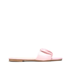 Women Open Toe Flats Pink