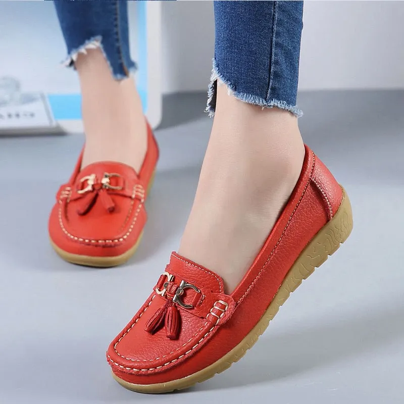 Womens Low Wedge Loafers